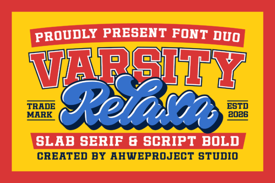 Varsity Relaxa Font